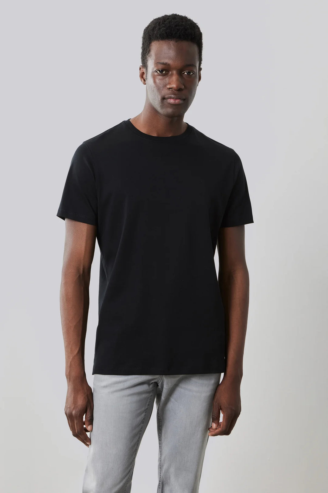 GEORGIA CREW NECK T-SHIRT (BLACK) - ROBERT BARAKETT