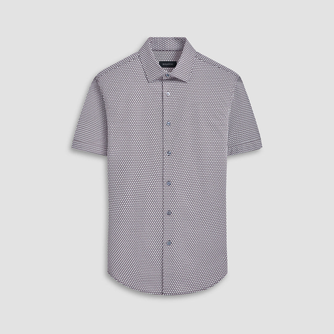 MILES SHORT SLEEVE SHIRT (BLACK) - BUGATCHI