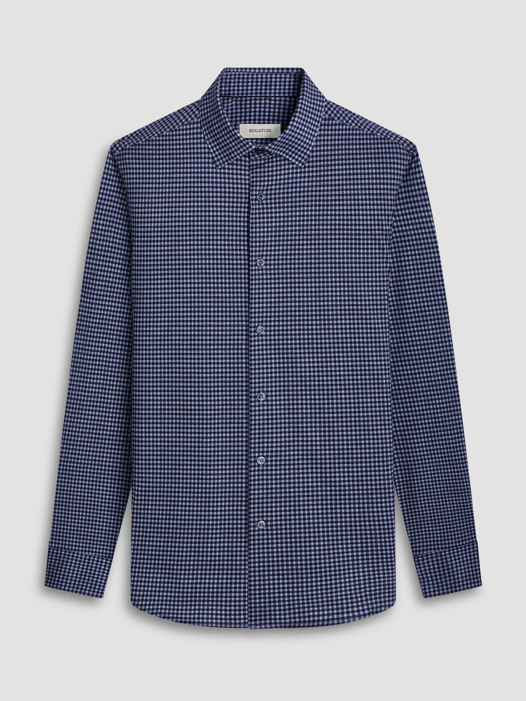 JAMES LONG SLEEVE SHIRT (AIR BLUE CHECK) - BUGATCHI