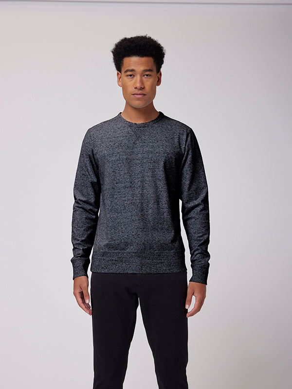 JERSEY CREW SWEATSHIRT (CHARCOAL) - GOOD MAN BRAND