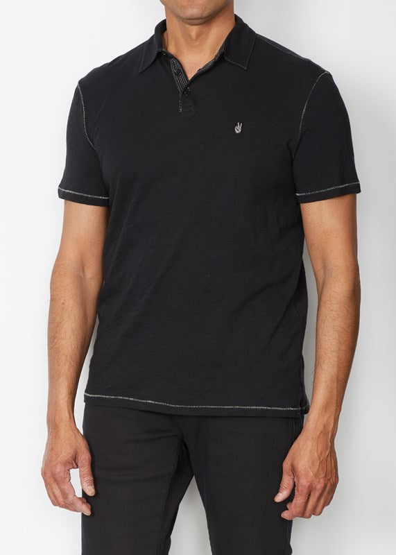 VICTOR PEACE POLO (BLACK) - JOHN VARVATOS