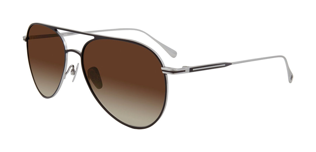 AVIATOR SUNGLASSES (BLACK/SILVER) - JOHN VARVATOS