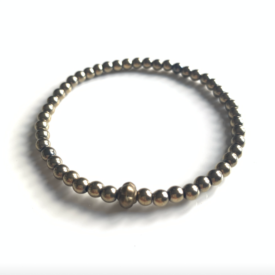 PROTECTION BRACELET (GOLD) - PURPLE LOTUS
