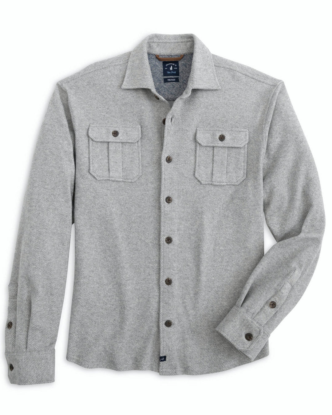 CARL SHIRT JACKET (GREY) - JOHNNIE-O