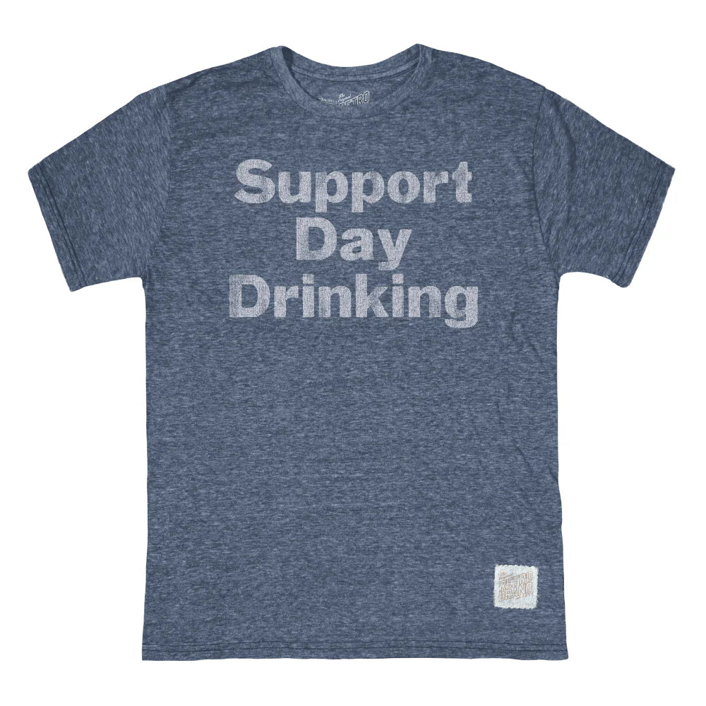 'SUPPORT DAY DRINKING' T-SHIRT - RETRO BRAND