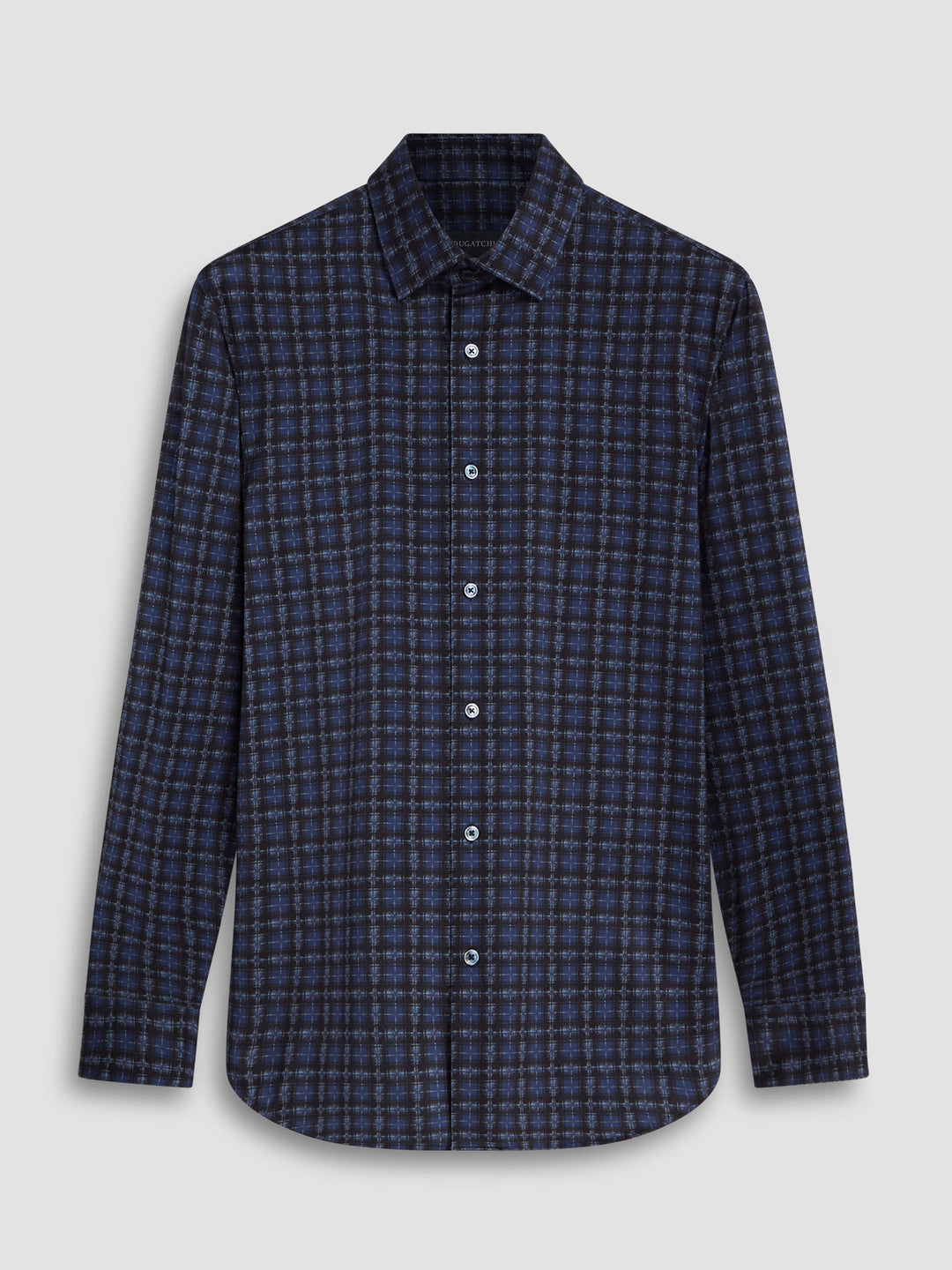 LONG SLEEVE SHIRT (NAVY) - BUGATCHI