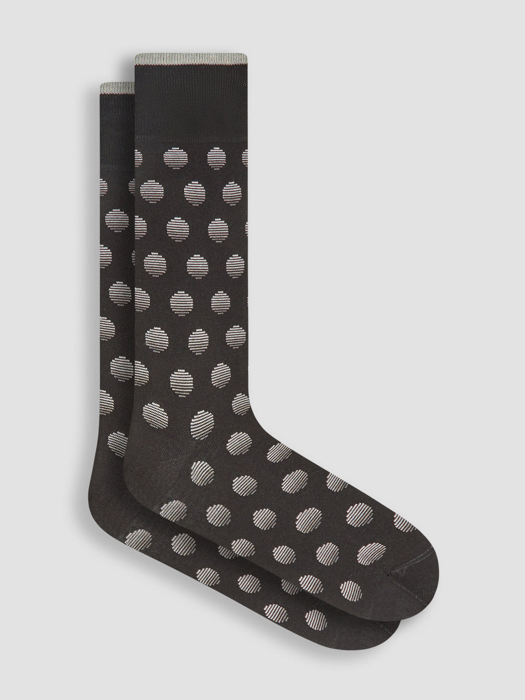 DRESS SOCKS DOTS (BLACK) - BUGATCHI