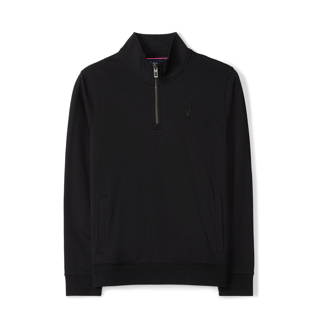 DAYTON HALF ZIP SWEATSHIRT (BLACK) - PSYCHO BUNNY