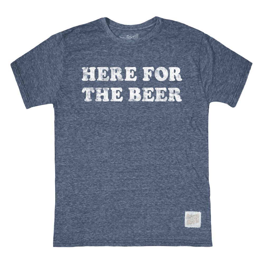 "HERE FOR THE BEER" T-SHIRT - RETRO BRAND