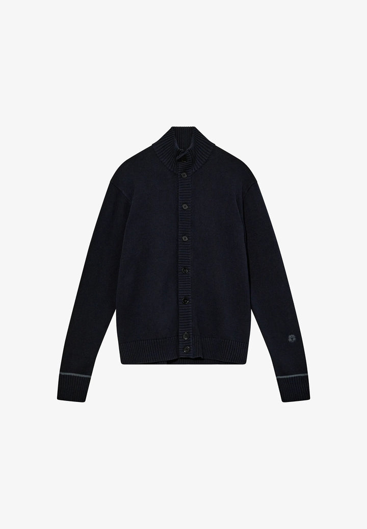 BARELLA CARDIGAN KNIT (NAVY) - MOS MOSH GALLERY