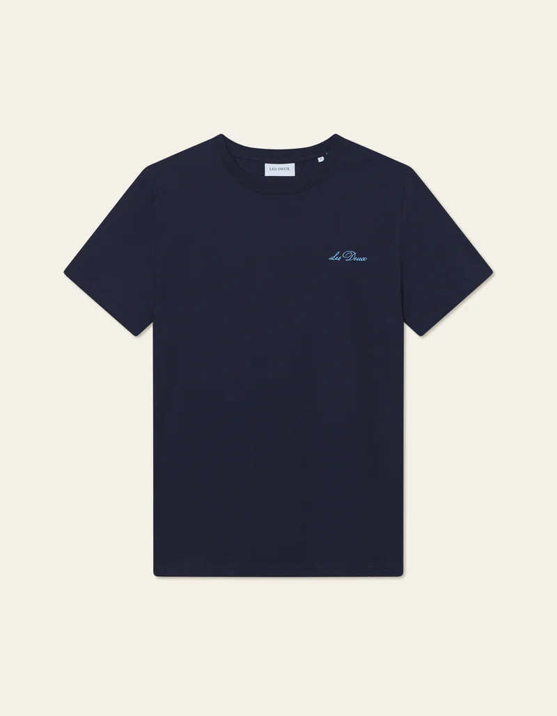 WILD FLOWER T-SHIRT (NAVY) - LES DEUX
