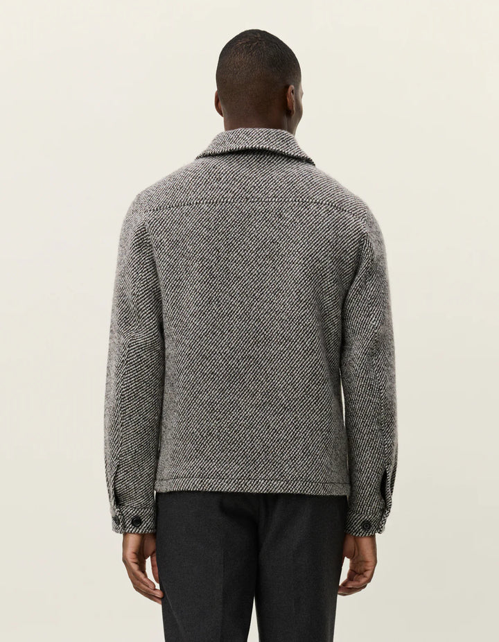 MARSEILLE TWILL WOOL JACKET (SALT/PEPPER) - LES DEUX
