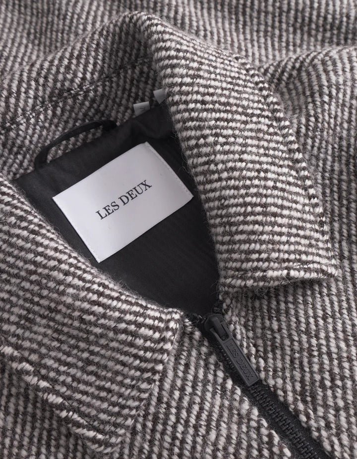MARSEILLE TWILL WOOL JACKET (SALT/PEPPER) - LES DEUX