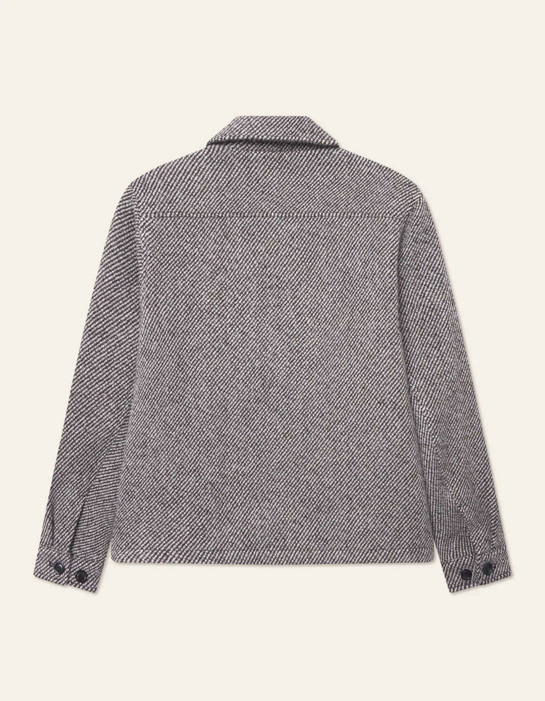 MARSEILLE TWILL WOOL JACKET (SALT/PEPPER) - LES DEUX