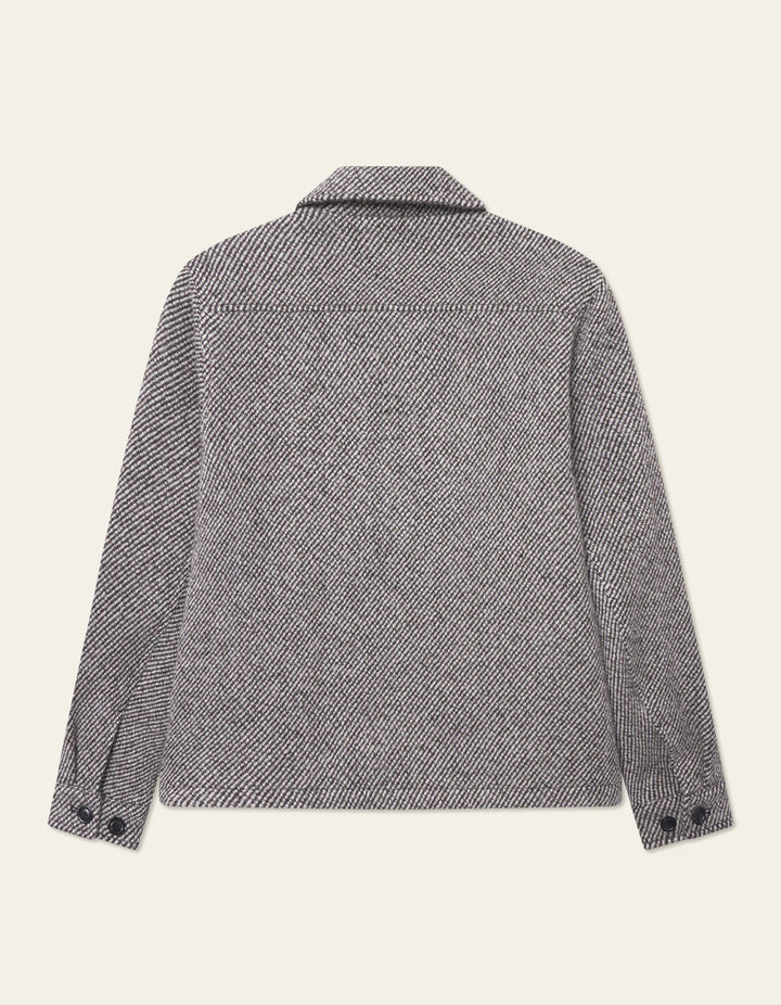 MARSEILLE TWILL WOOL JACKET (SALT/PEPPER) - LES DEUX