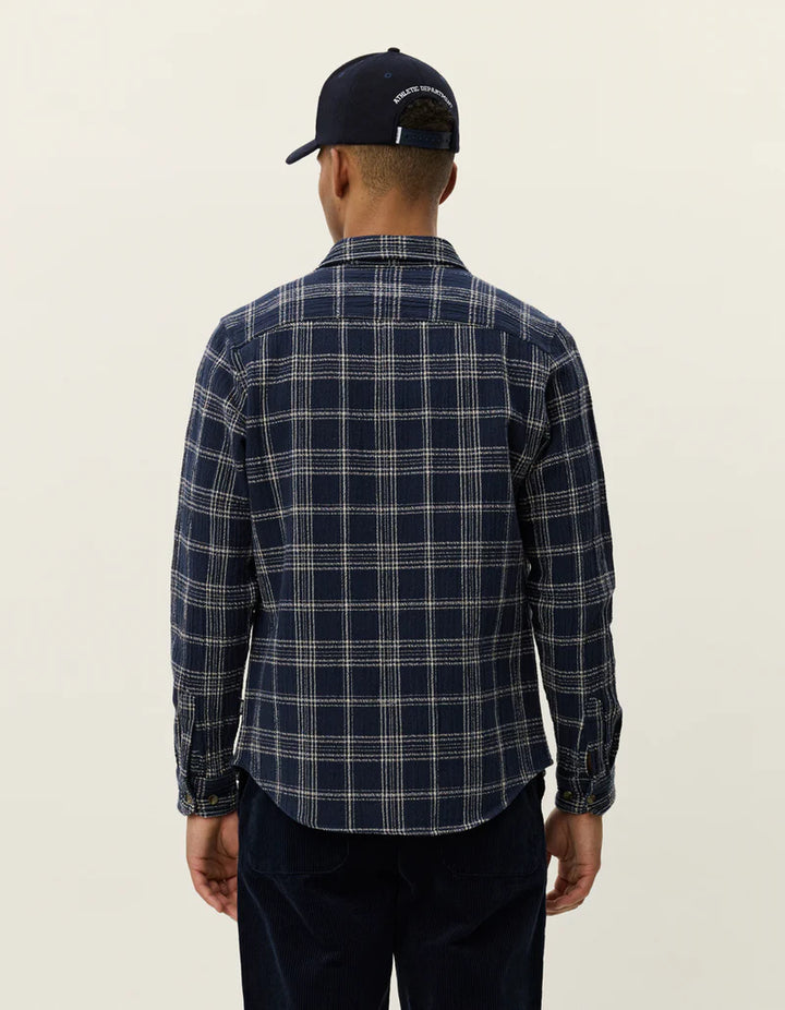 KASH CHECK OVERSHIRT (NAVY)  - LES DEUX
