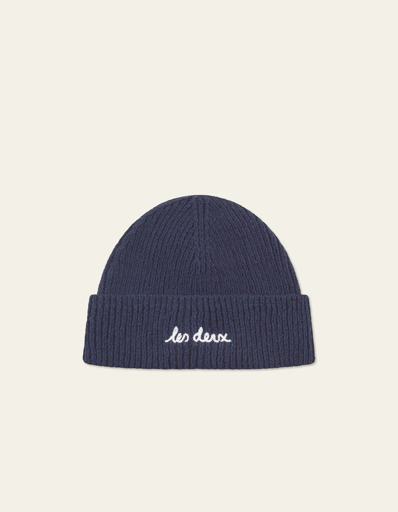 BRAD RIB BEANIE (NAVY) - LES DEUX
