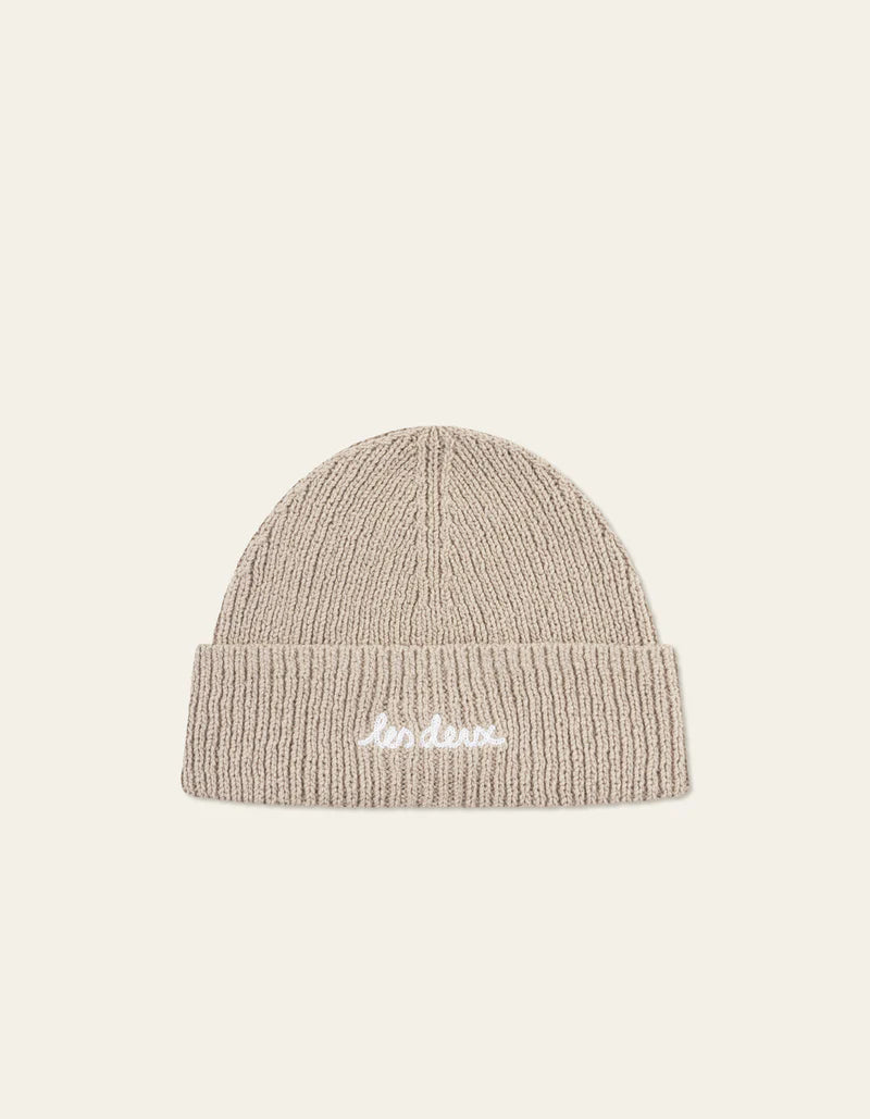 BRAD RIB BEANIE (SAND) - LES DEUX