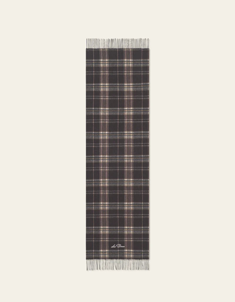 CHECK WOOL SCARF (DELICIOSO) - LES DEUX