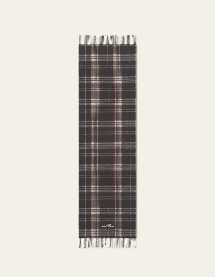 CHECK WOOL SCARF (DELICIOSO) - LES DEUX