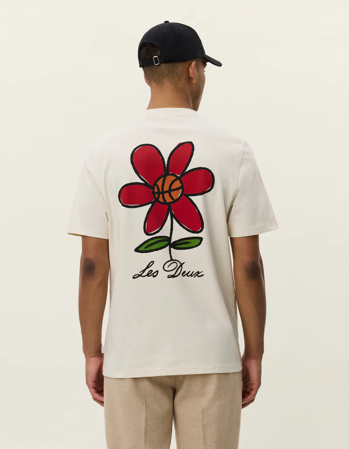 FLOWER BASKET T-SHIRT (IVORY) - LES DEUX