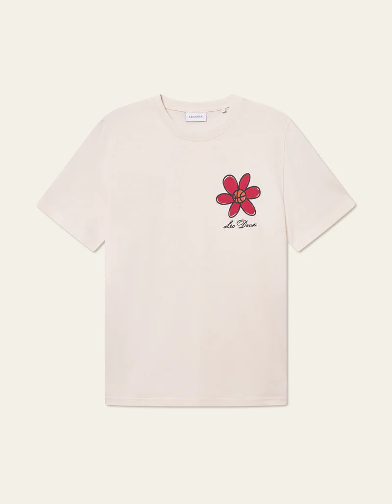 FLOWER BASKET T-SHIRT (IVORY) - LES DEUX