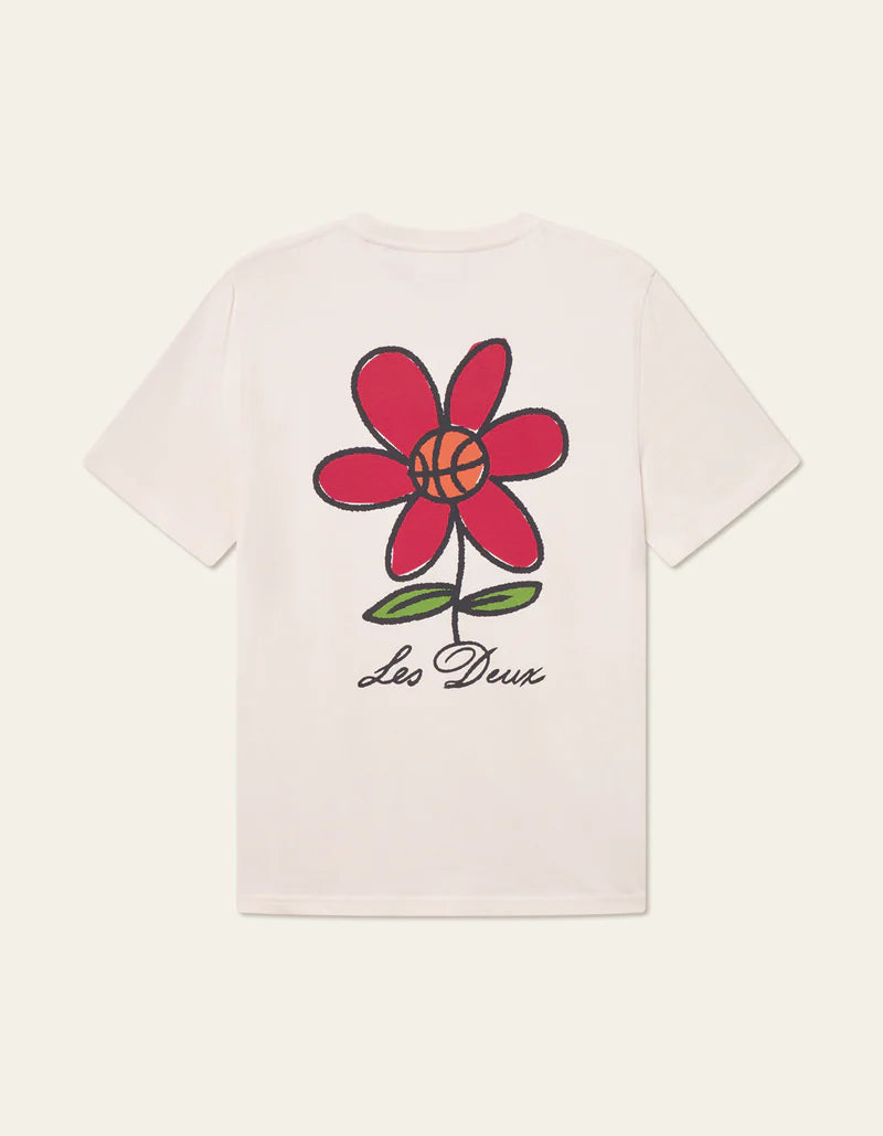 FLOWER BASKET T-SHIRT (IVORY) - LES DEUX