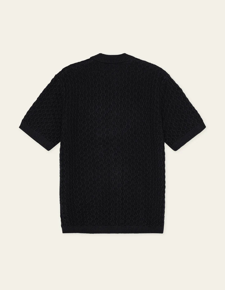 GESPERTUS KNITTED SHIRT (BLACK) - LES DEUX