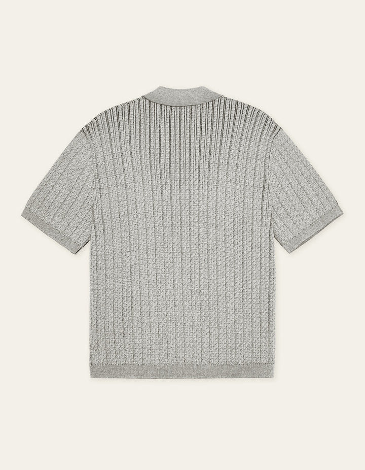 EVAN KNITTED SHIRT (GREY) - LES DEUX