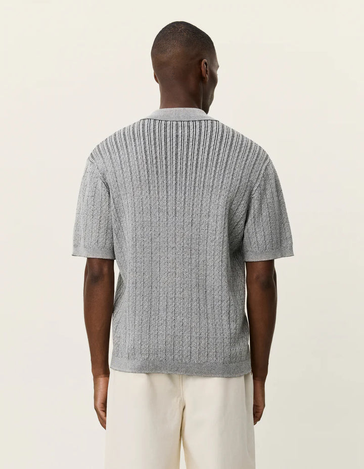 EVAN KNITTED SHIRT (GREY) - LES DEUX