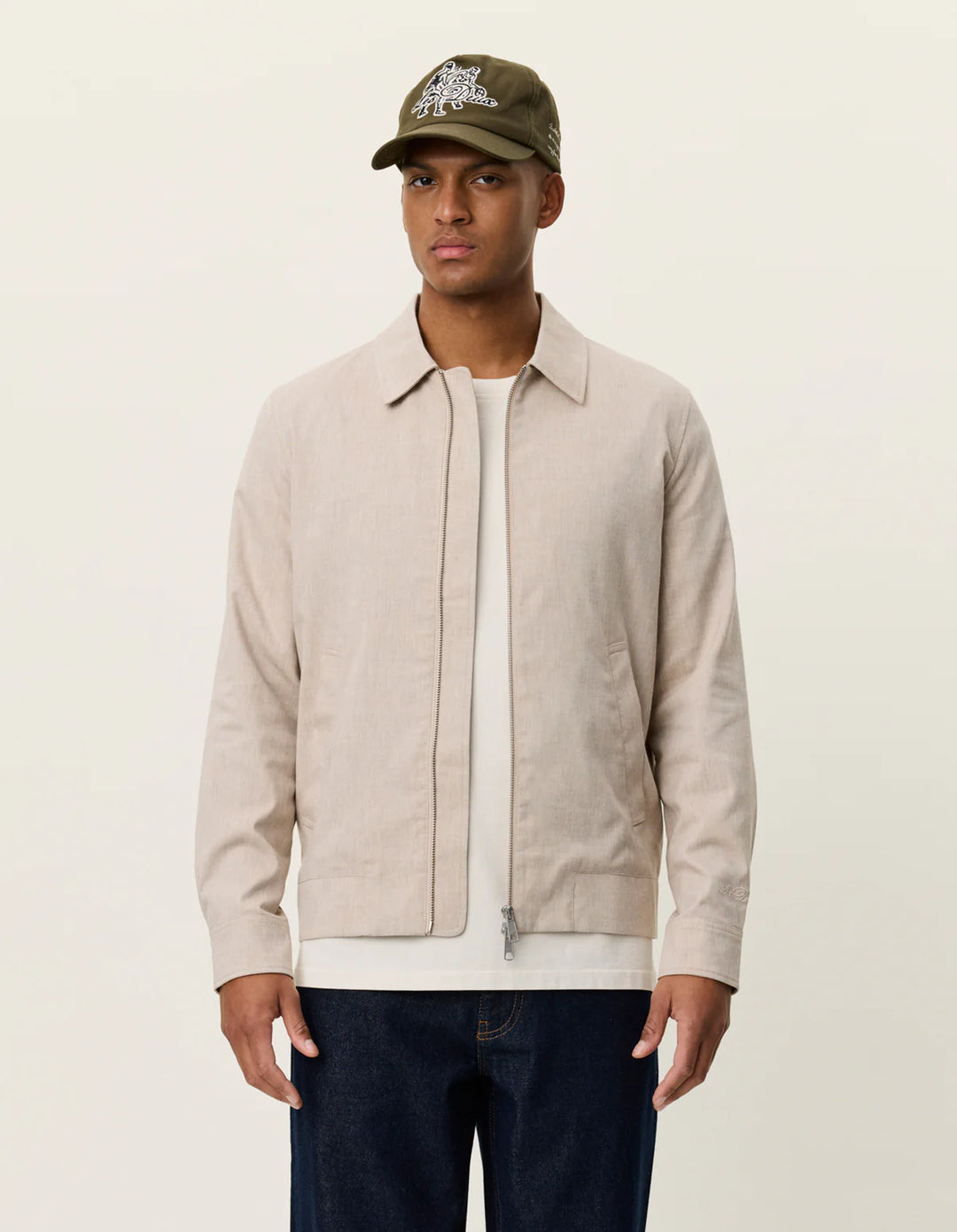 COMO COACH SLUB JACKET (SAND) - LES DEUX