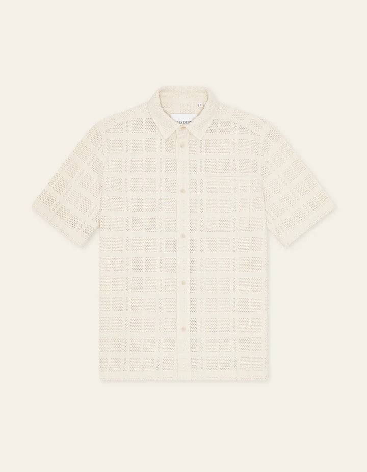 CHARLIE SHORT SLEEVE SHIRT (IVORY) - LES DEUX