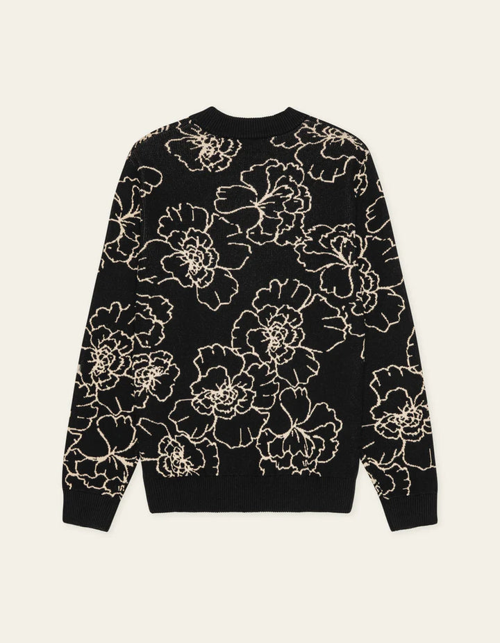 GASTON POPPY JACQUARD KNIT (BLACK) - LES DEUX