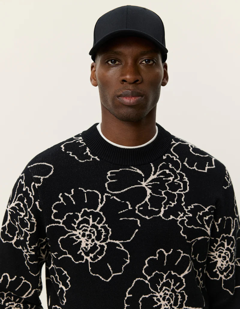 GASTON POPPY JACQUARD KNIT (BLACK) - LES DEUX