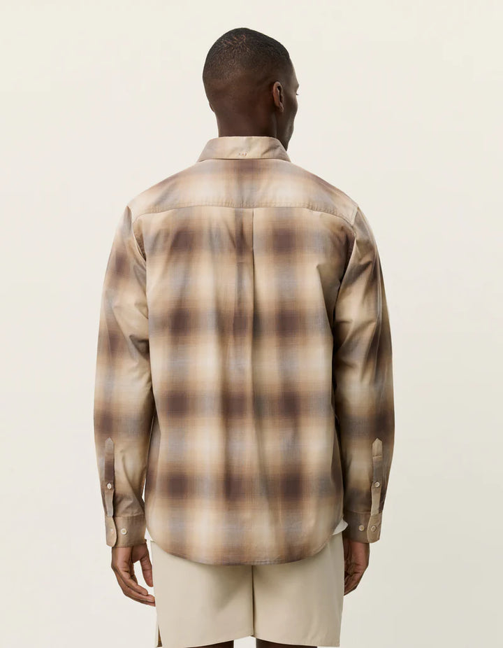 KENT SHADOWCHECK SHIRT (SAND) - LES DEUX