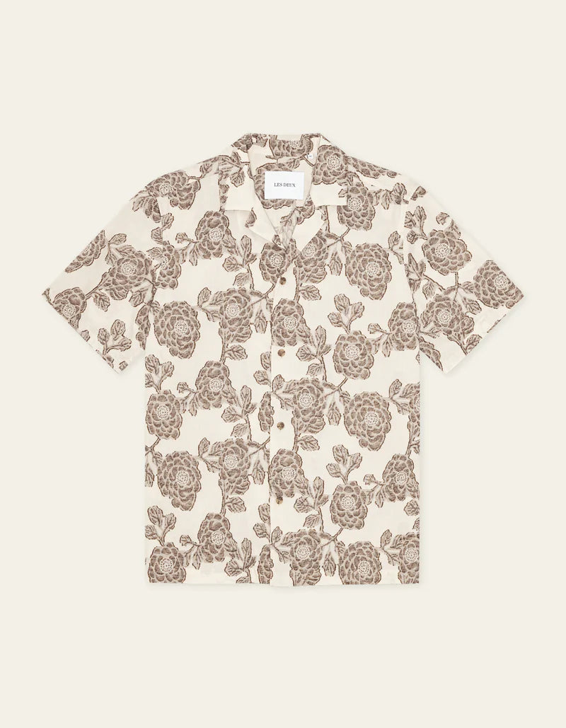 LESLEY FLOWER JACQUARD SHIRT (IVORY) - LES DEUX