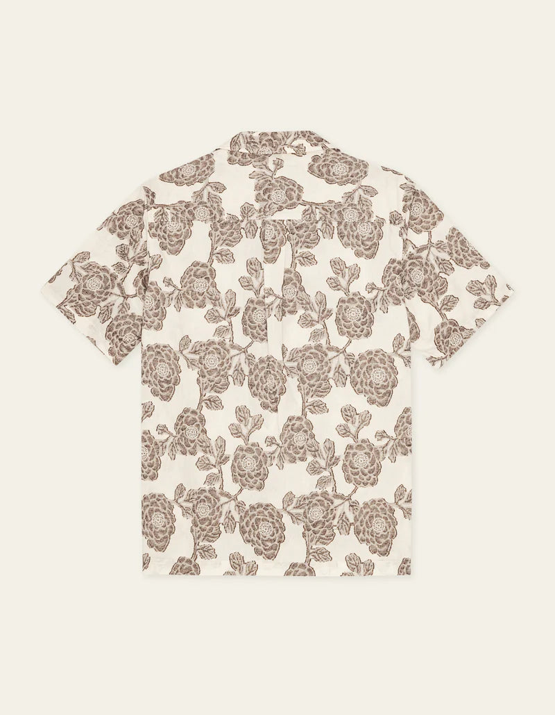 LESLEY FLOWER JACQUARD SHIRT (IVORY) - LES DEUX
