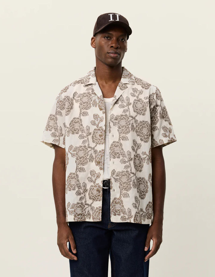 LESLEY FLOWER JACQUARD SHIRT (IVORY) - LES DEUX