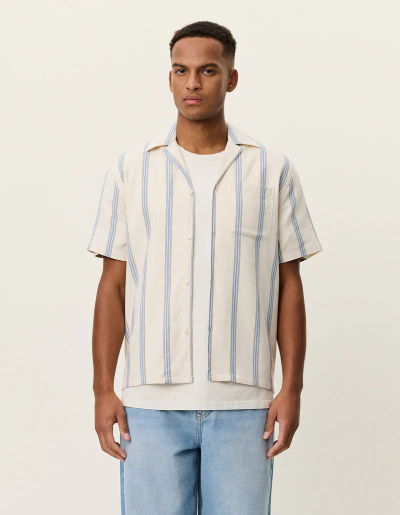 LAWSON STRIPE SHIRT (WHITE) - LES DEUX