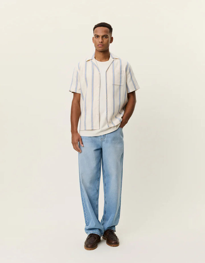 LAWSON STRIPE SHIRT (WHITE) - LES DEUX