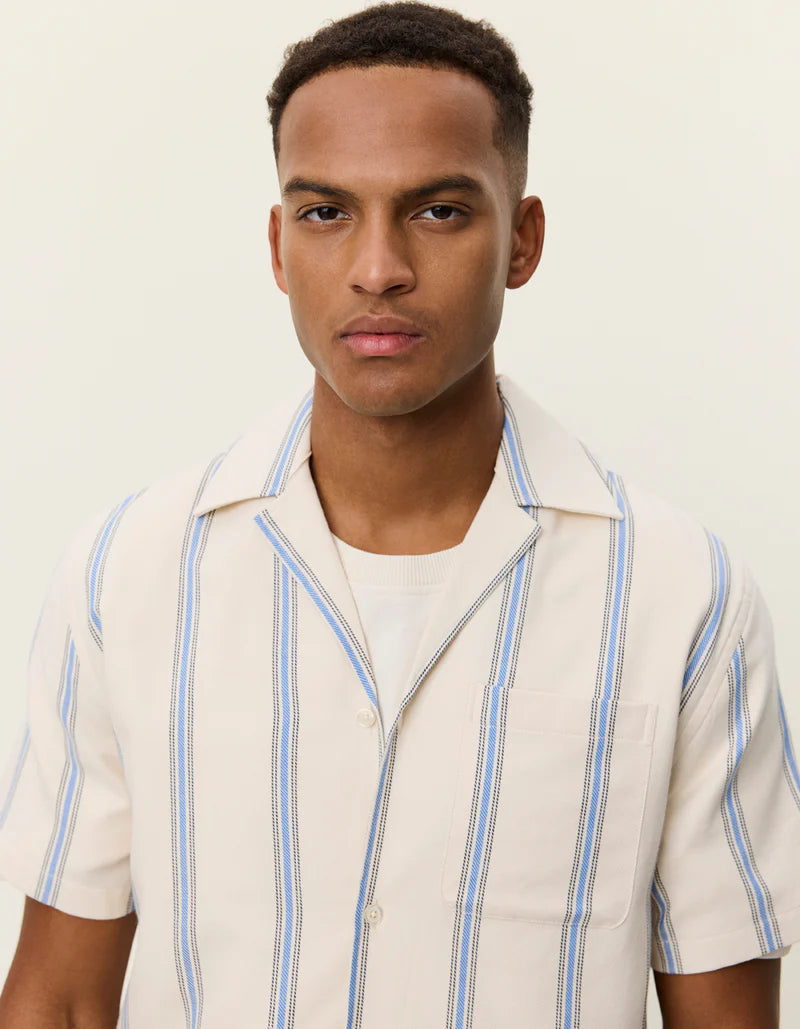 LAWSON STRIPE SHIRT (WHITE) - LES DEUX