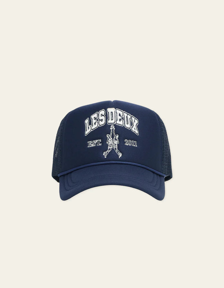 BASKETBALL TRUCKER CAP (NAVY) - LES DEUX