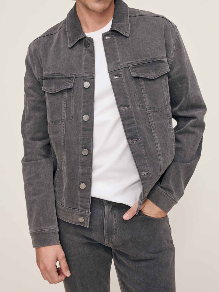 VAUGHN TRUCKER JACKET (GREY) - DL 1961