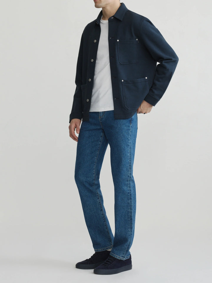 SEAN KNIT SHIRT JACKET (NAVY) - DL 1961