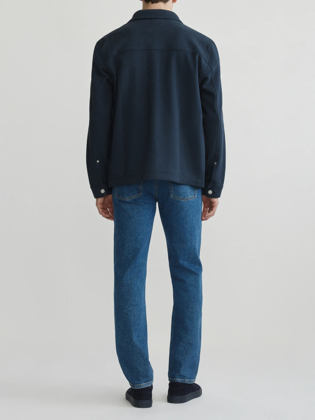 SEAN KNIT SHIRT JACKET (NAVY) - DL 1961
