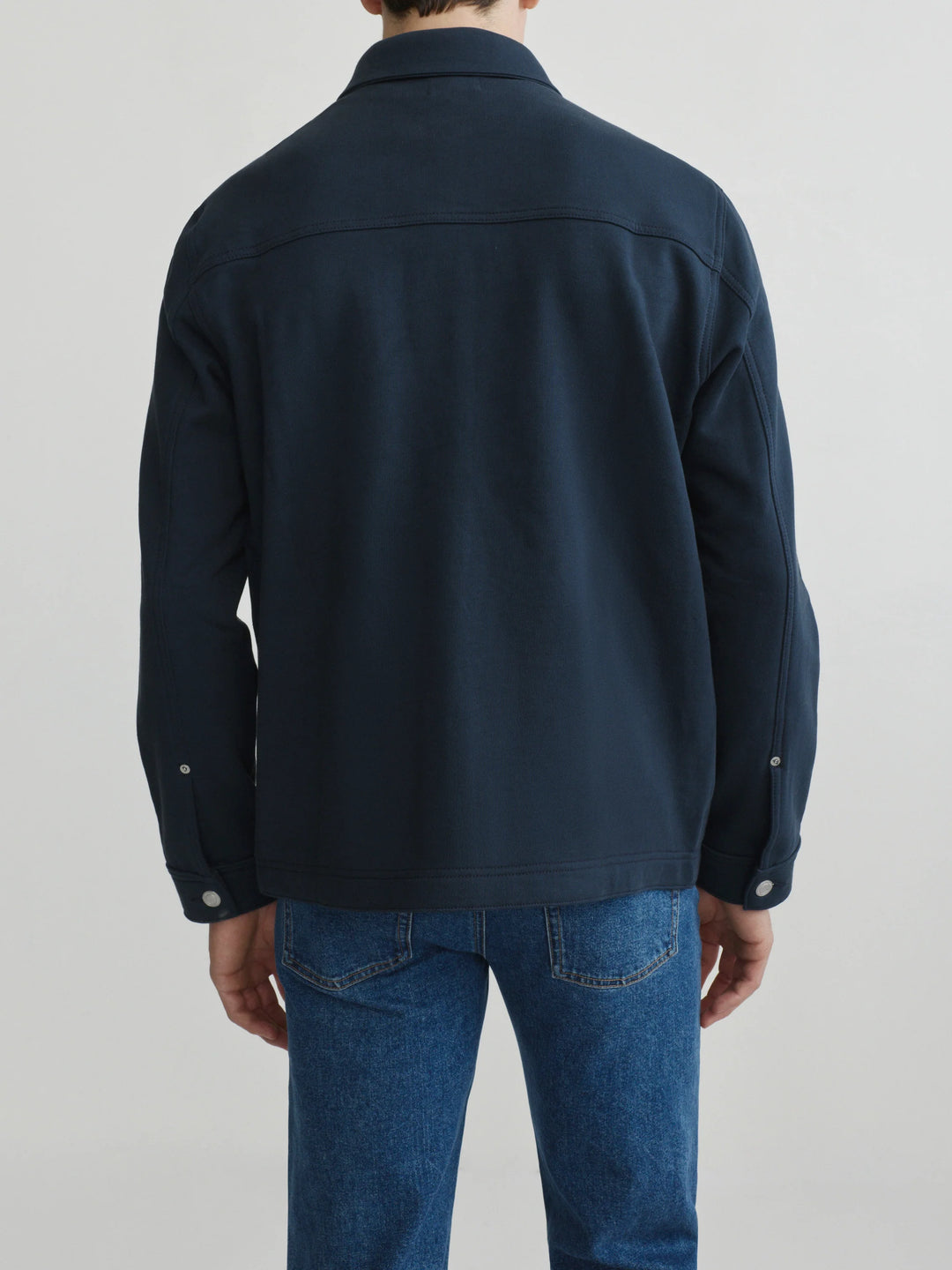 SEAN KNIT SHIRT JACKET (NAVY) - DL 1961