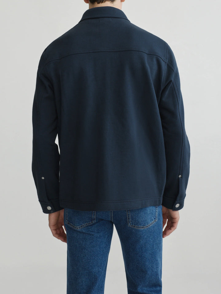 SEAN KNIT SHIRT JACKET (NAVY) - DL 1961