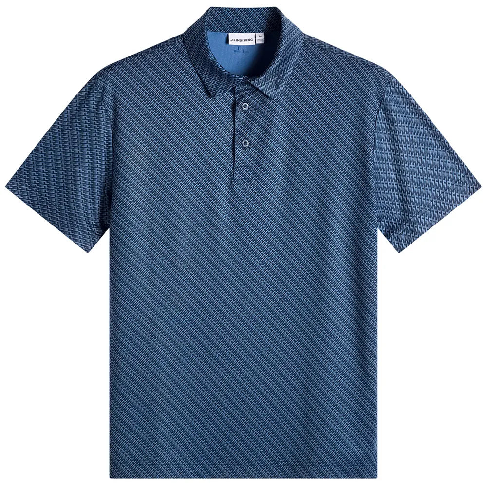 TOD PRINT POLO (NAVY) - J LINDEBERG