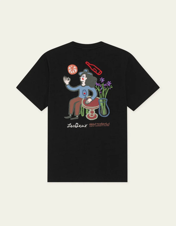RURAL T-SHIRT (BLACK) - LES DEUX