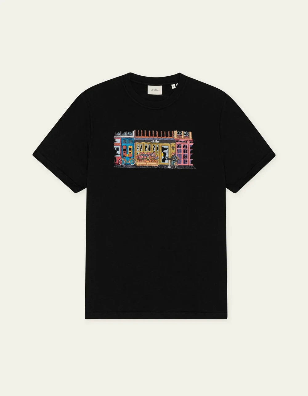 MARKET T-SHIRT (BLACK) - LES DEUX
